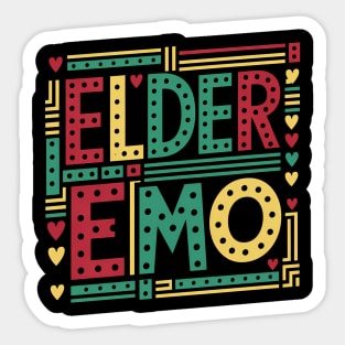 Elder Emo Sticker